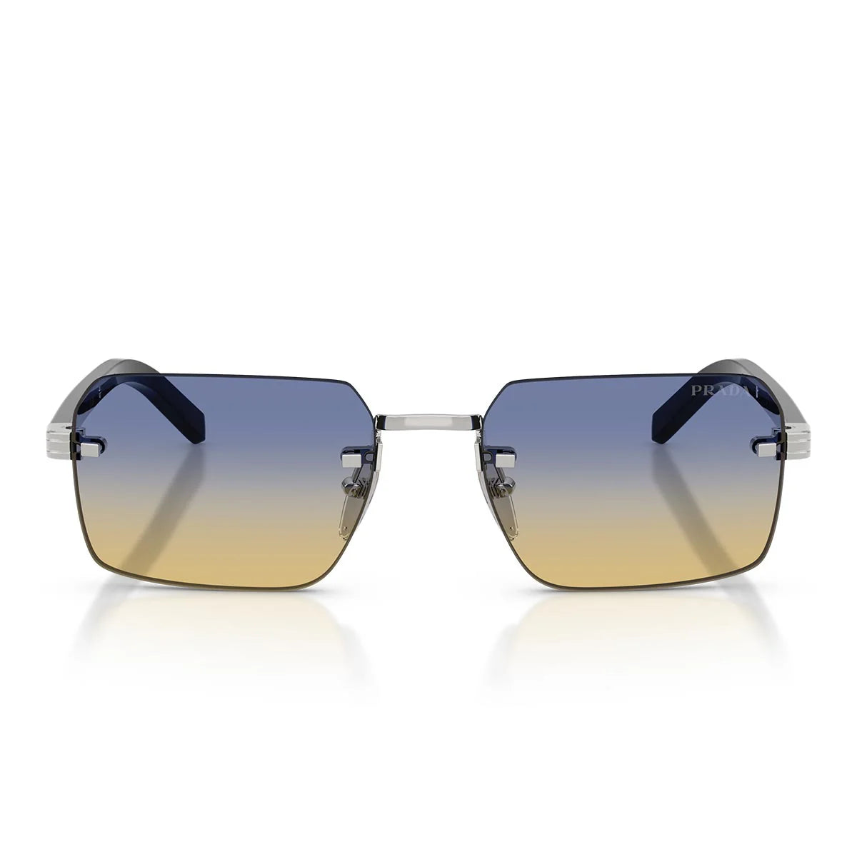 Prada Sunglasses Prd55 S 1 Bc50 E Silver/Blue Yellow Men