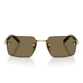 Prada Sunglasses Prd55 S 5 Ak90 F Gold/Light Brown Men
