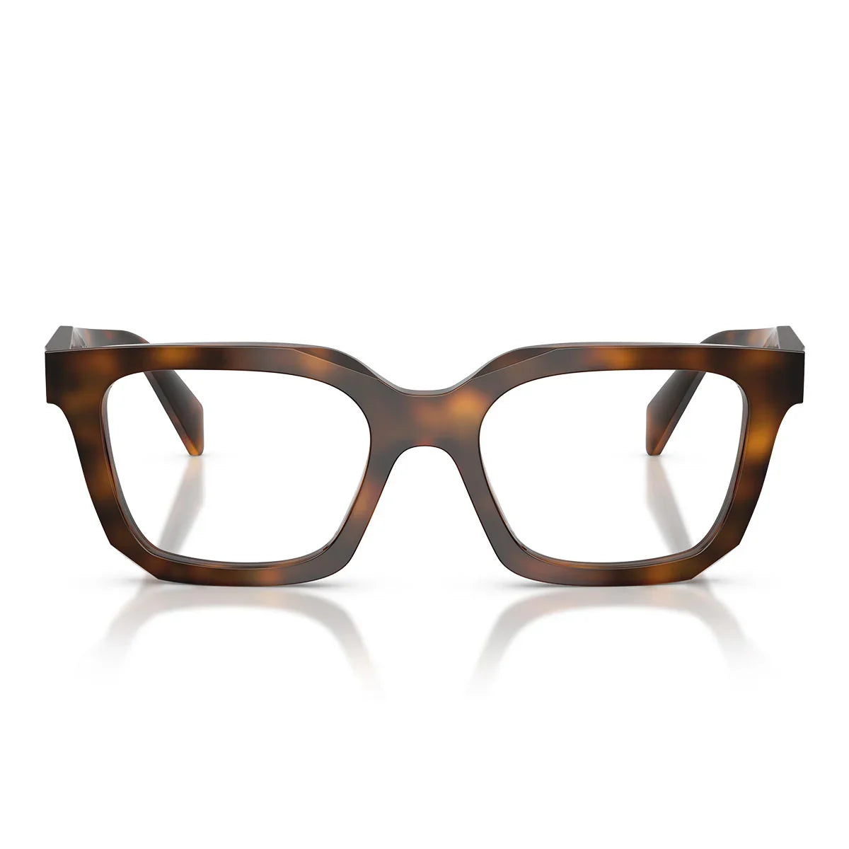 Prada Eyeglasses Prc08 V 20 D1 O1 Juniper Tortoise/Transparent Women