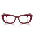 Prada Eyeglasses Prd09 V 23 L1 O1 Brown Marsala/Transparent Women
