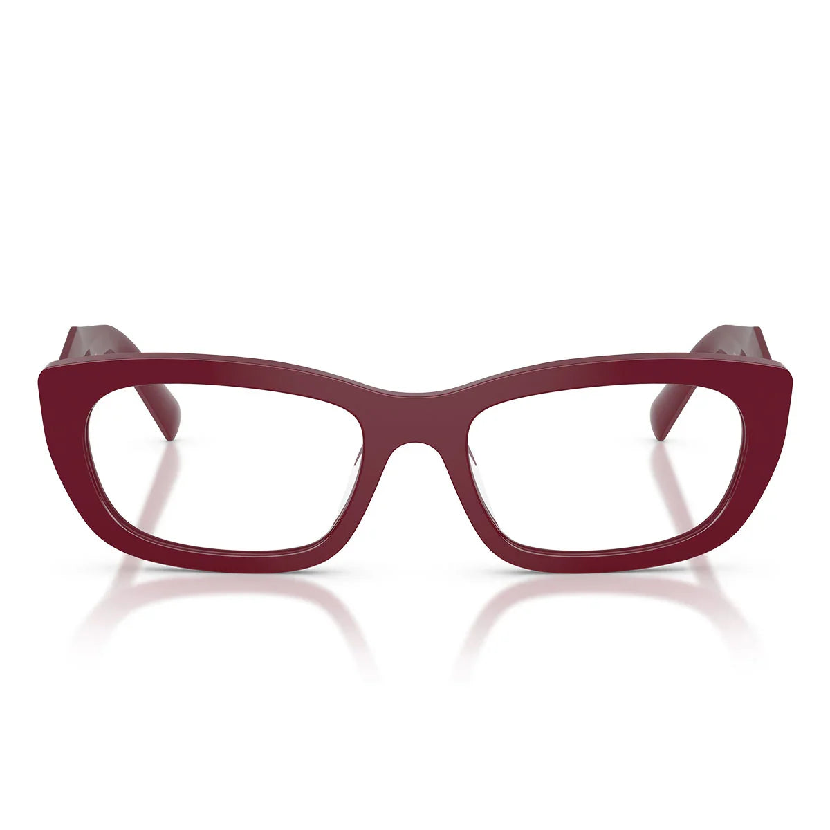 Prada Eyeglasses Prd09 V 23 L1 O1 Brown Marsala/Transparent Women