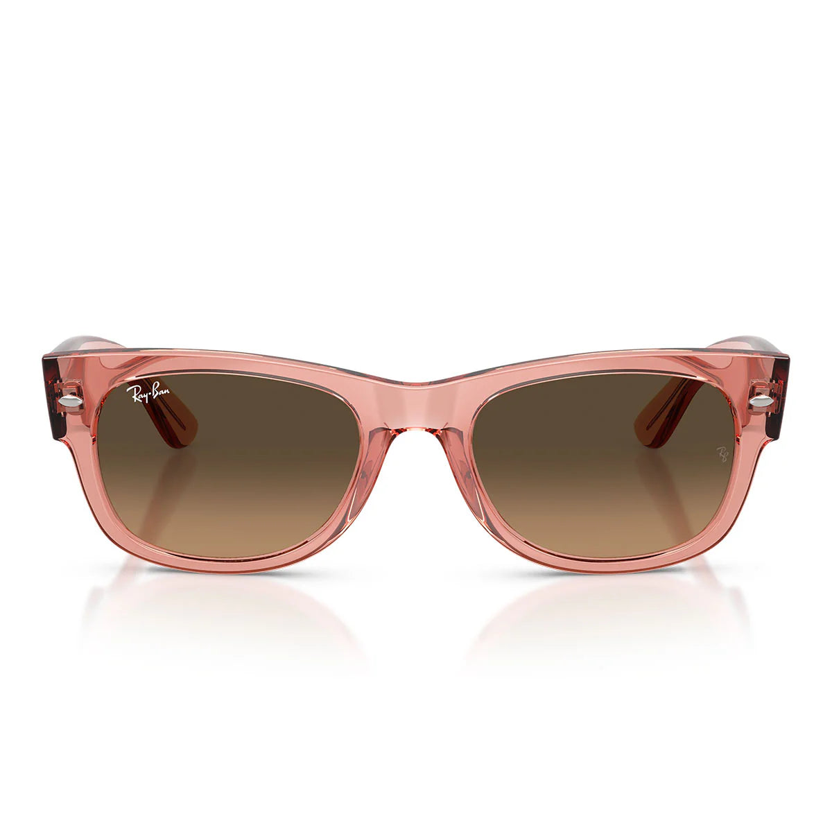 Ray Ban Sunglasses Rb0832 S 684843 Mega Wayfarer Ii Transparent Pink/Light Brown Black Gradient Unisex