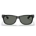 Ray Ban Sunglasses Rb2132 901/58 New Wayfarer Glossy Black/Green Unisex Polarized