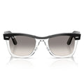 Ray Ban Sunglasses Rb2240 129432 Wayfarer Black On Transparent/Grey Gradient Unisex