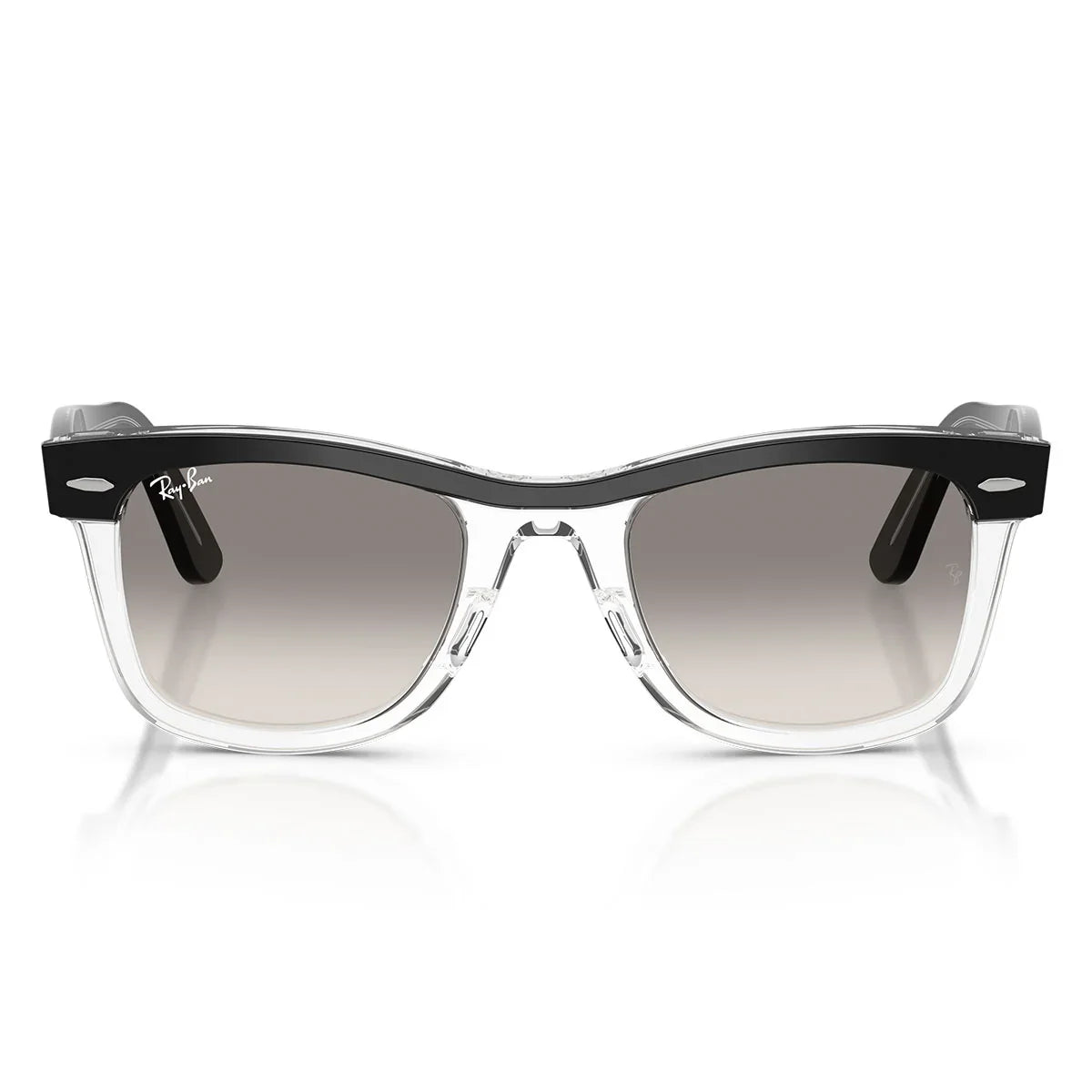 Ray Ban Sunglasses Rb2240 129432 Wayfarer Black On Transparent/Grey Gradient Unisex