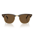 Ray Ban Sunglasses Rb3016 687853 Clubmaster Brown Gold/Dark Brown Unisex