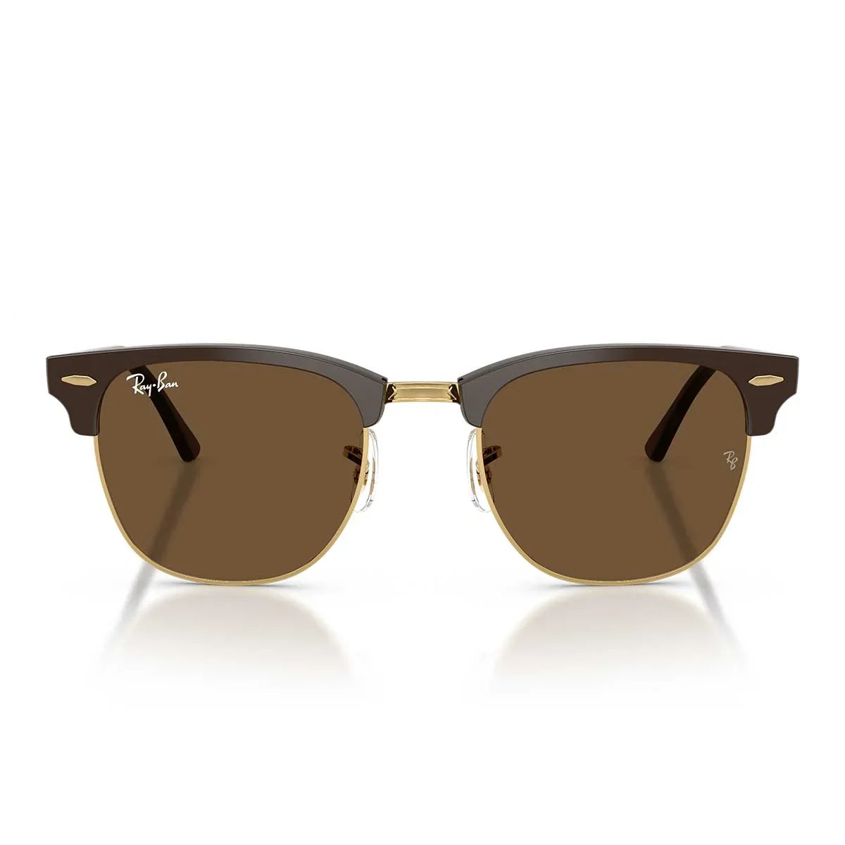 Ray Ban Sunglasses Rb3016 687853 Clubmaster Brown Gold/Dark Brown Unisex