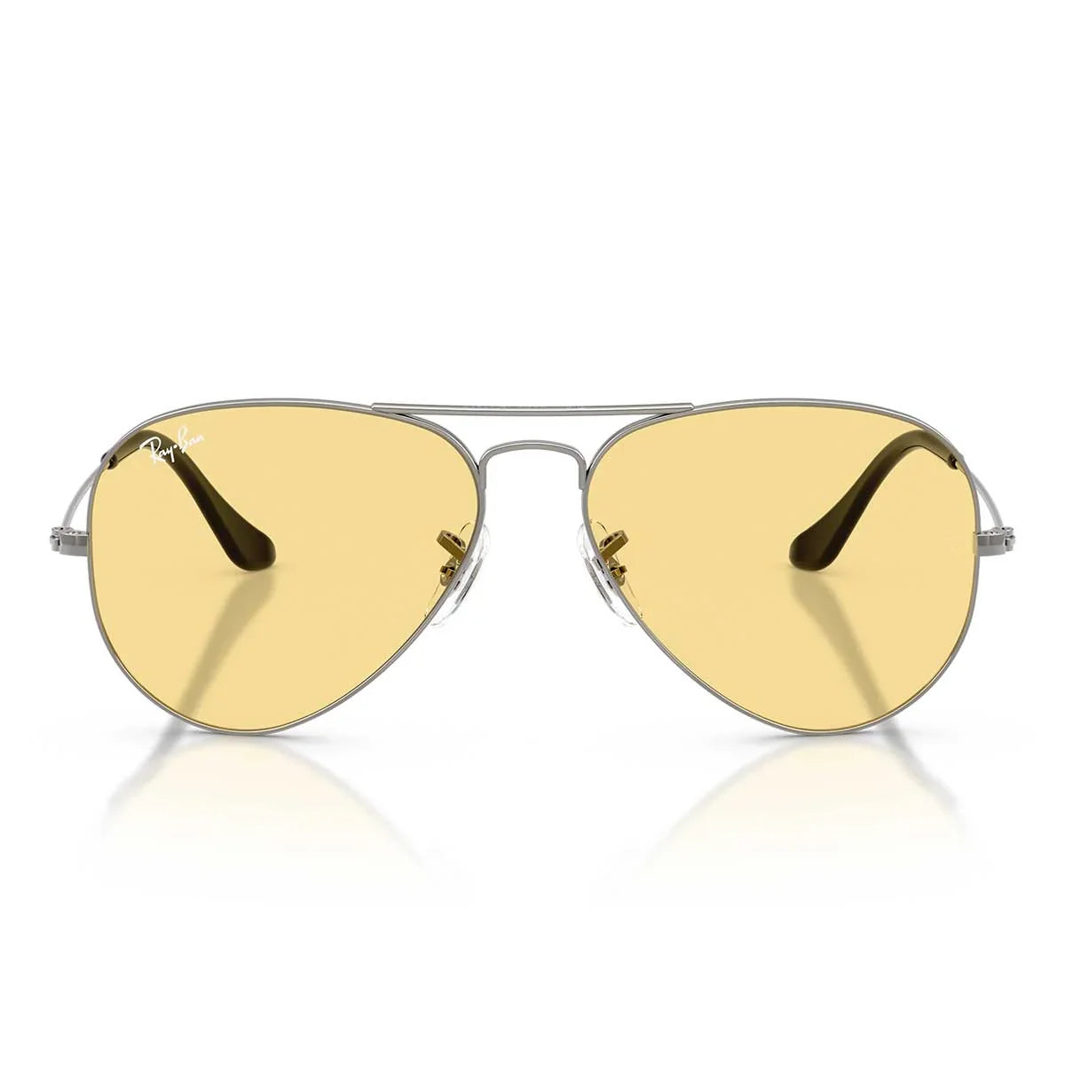 Ray Ban Sunglasses Rb3025 004/R6 Aviator Gunmetal/Yellow Unisex