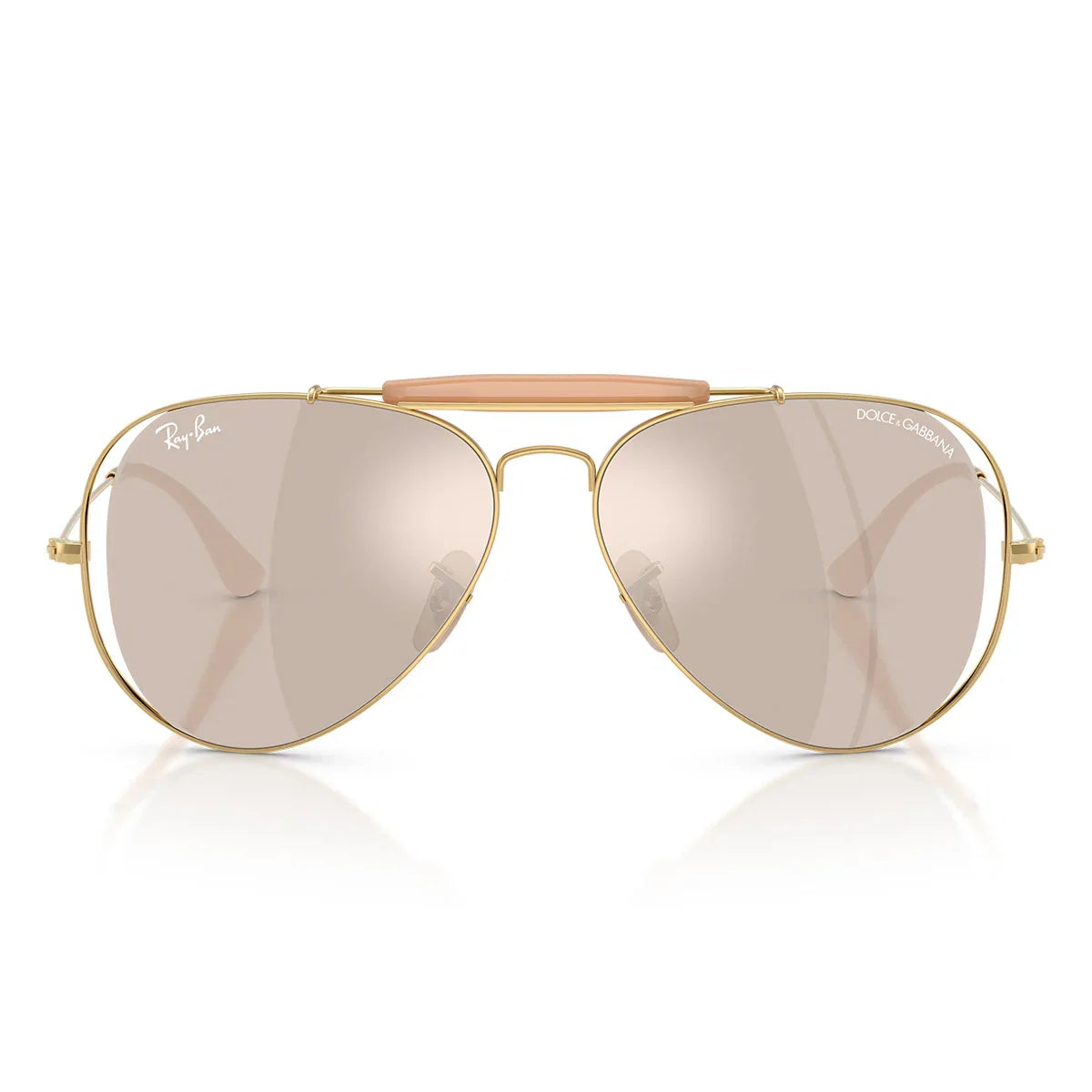 Ray Ban Sunglasses Rb3029 M 001/0 V X Dolce & Gabbana The Outdoorsman Gold Arista/Transparent Gold White Mirrored Unisex