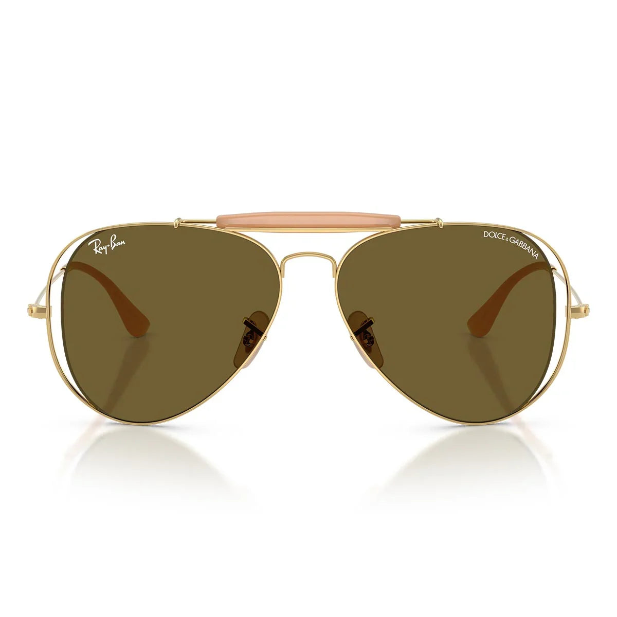 Ray Ban Sunglasses Rb3029 M 001/73 X Dolce & Gabbana The Outdoorsman Gold Arista/Dark Brown Unisex