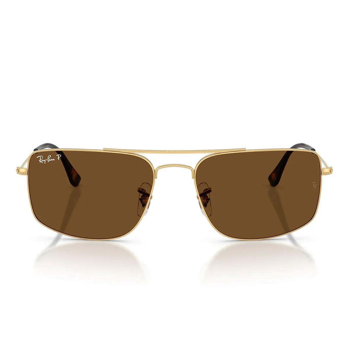 Ray Ban Sunglasses Rb3779 001/57 Explorer 3 Gold Arista/Brown Unisex Polarized