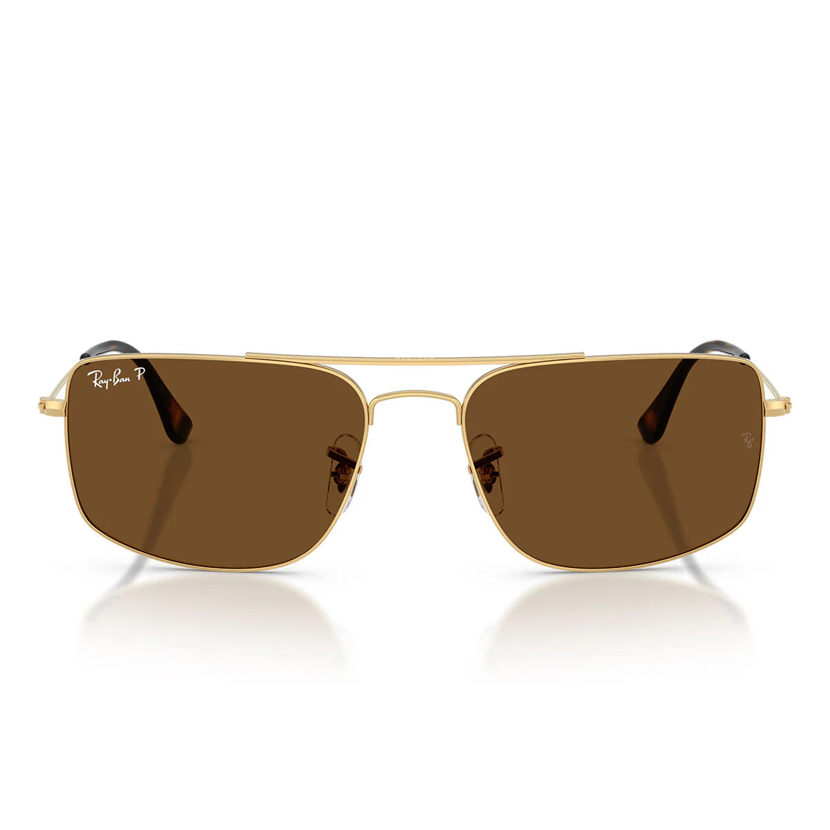 Ray Ban Sunglasses Rb3779 001/57 Explorer 3 Gold Arista/Brown Unisex Polarized