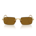 Ray Ban Sunglasses Rb3928 001/83 X Asap Rocky Gold Arista/Dark Brown Unisex Polarized
