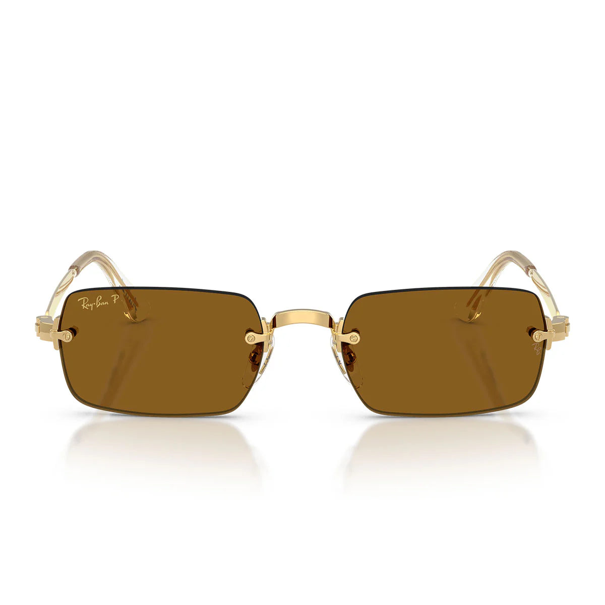 Ray Ban Sunglasses Rb3928 001/83 X Asap Rocky Gold Arista/Dark Brown Unisex Polarized