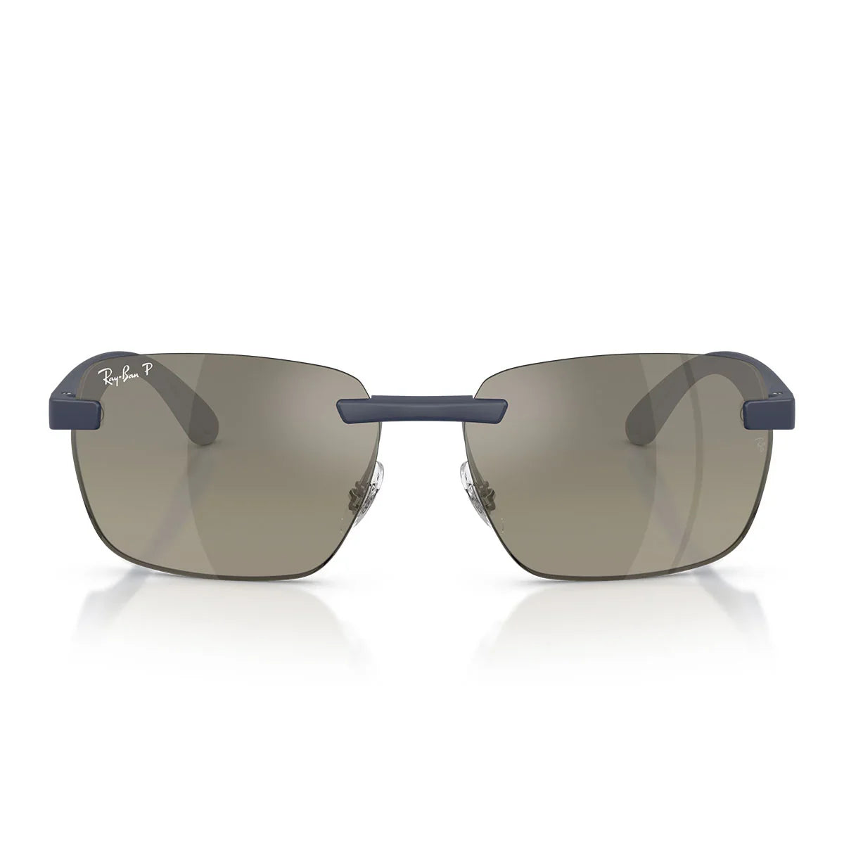 Ray Ban Sunglasses Rb4470 Ch 63315 J Sand Dark Blue/Grey Mirrored Unisex Polarized