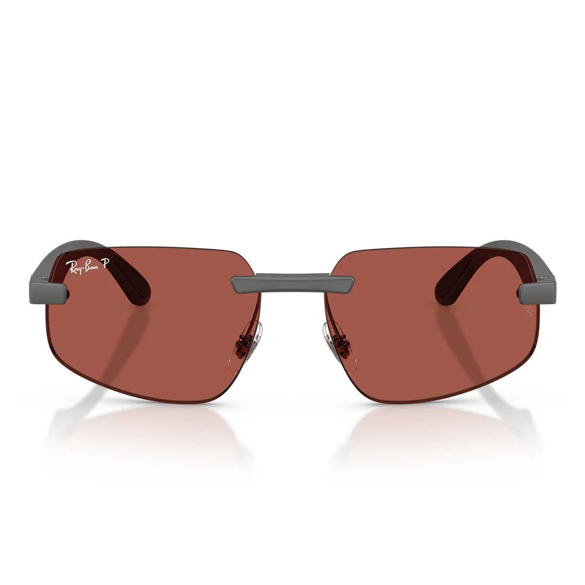 Ray Ban Sunglasses Rb4475 Ch 60171 B Sand Gray/Red Unisex Polarized