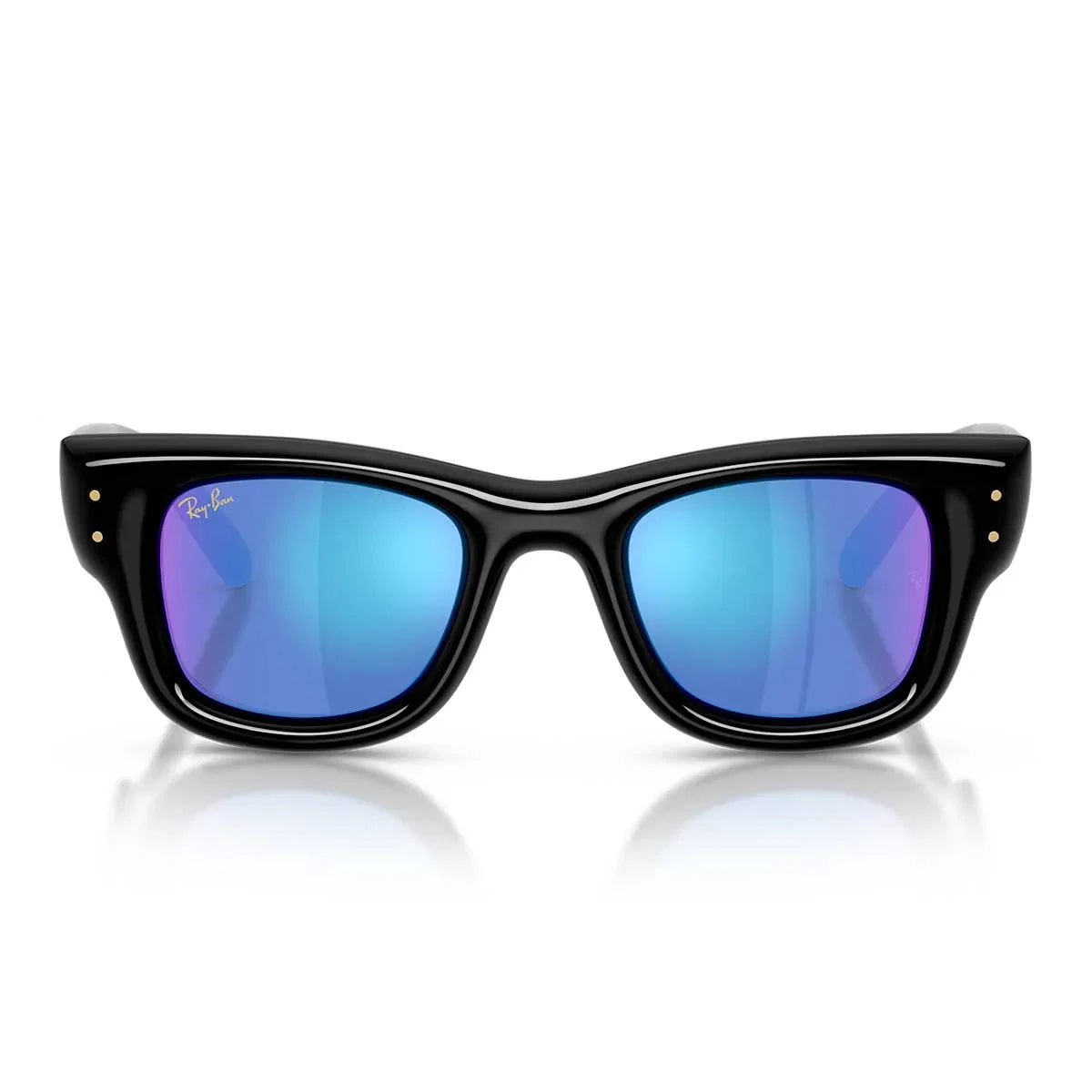 Ray Ban Sunglasses Rb4940 601/55 Wayfarer Puffer X Asap Rocky Black/Blue Mirrored Unisex