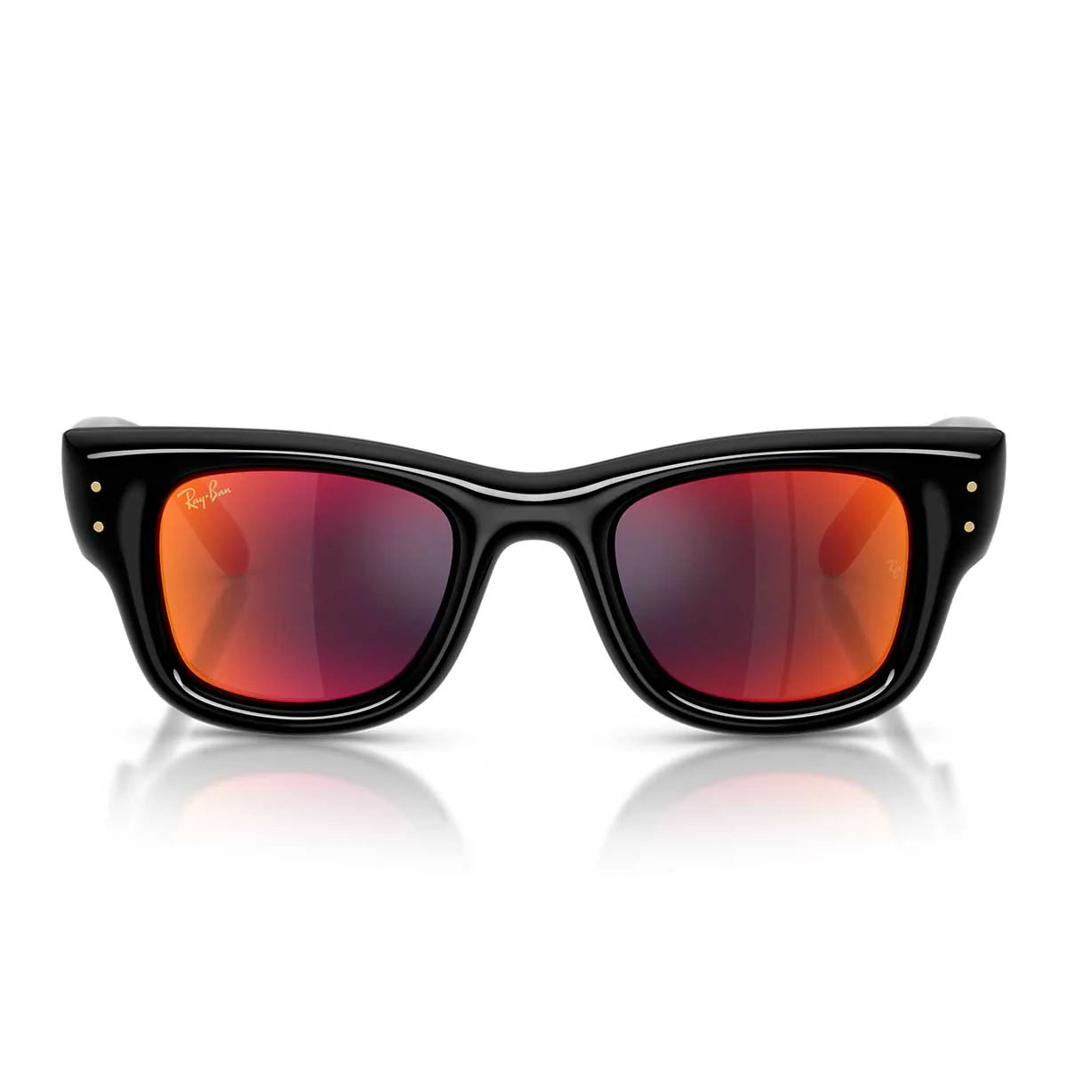 Ray Ban Sunglasses Rb4940 601/6 Q Wayfarer Puffer X Asap Rocky Black/Brown Mirrored Orange Unisex