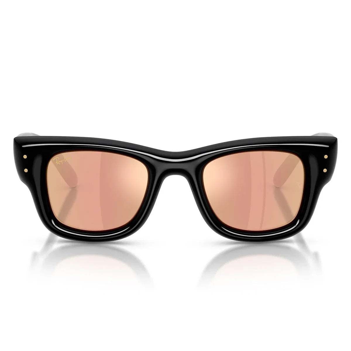 Ray Ban Sunglasses Rb4940 601/7 J Wayfarer Puffer X Asap Rocky Black/Brown Mirrored Unisex