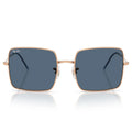 Ray Ban Sunglasses Rbr0104 S 92023 A Square Reverse Rose Gold/Dark Blue Women