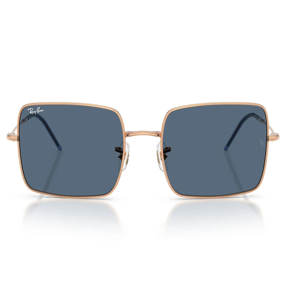 Ray Ban Sunglasses Rbr0104 S 92023 A Square Reverse Rose Gold/Dark Blue Women