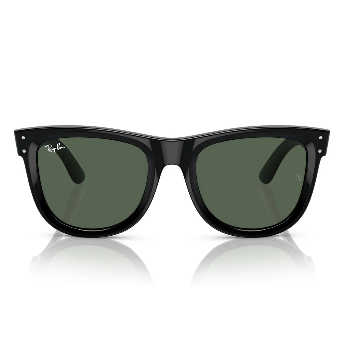 Ray Ban Sunglasses Rbr0502 S 6677 Vr Wayfarer Reverse Black/Dark Green Unisex