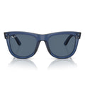 Ray Ban Sunglasses Rbr0502 S 67083 A Wayfarer Reverse Blue/Dark Blue Unisex