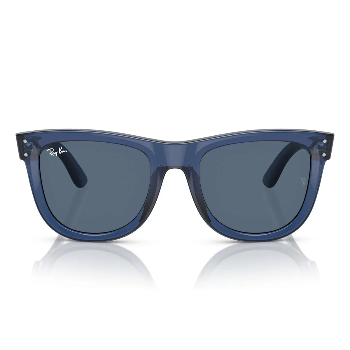Ray Ban Sunglasses Rbr0502 S 67083 A Wayfarer Reverse Blue/Dark Blue Unisex