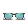 Ray Ban Sunglasses Rj9052 S 100 S55 Wayfarer Kids Black/Blue Mirrored Children