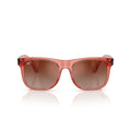 Ray Ban Sunglasses Rj9069 S 7225 S0 Junior Justin Red Transparent/Brown Mirrored Kids