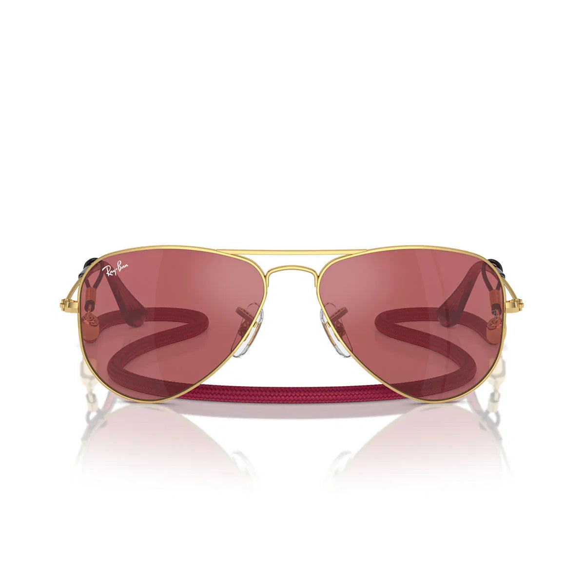 Ray Ban Sunglasses Rj9506 S 223/B5 Junior Aviator Gold/Red Kids
