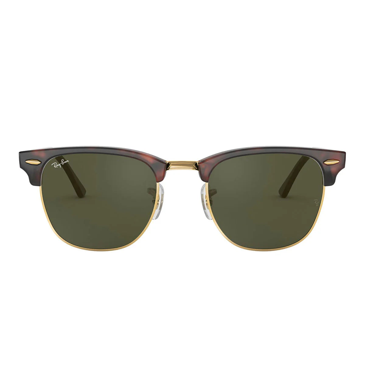 Ray Ban Sunglasses Rb3016 W0366 Clubmaster Tortoise/Green G 15 Unisex