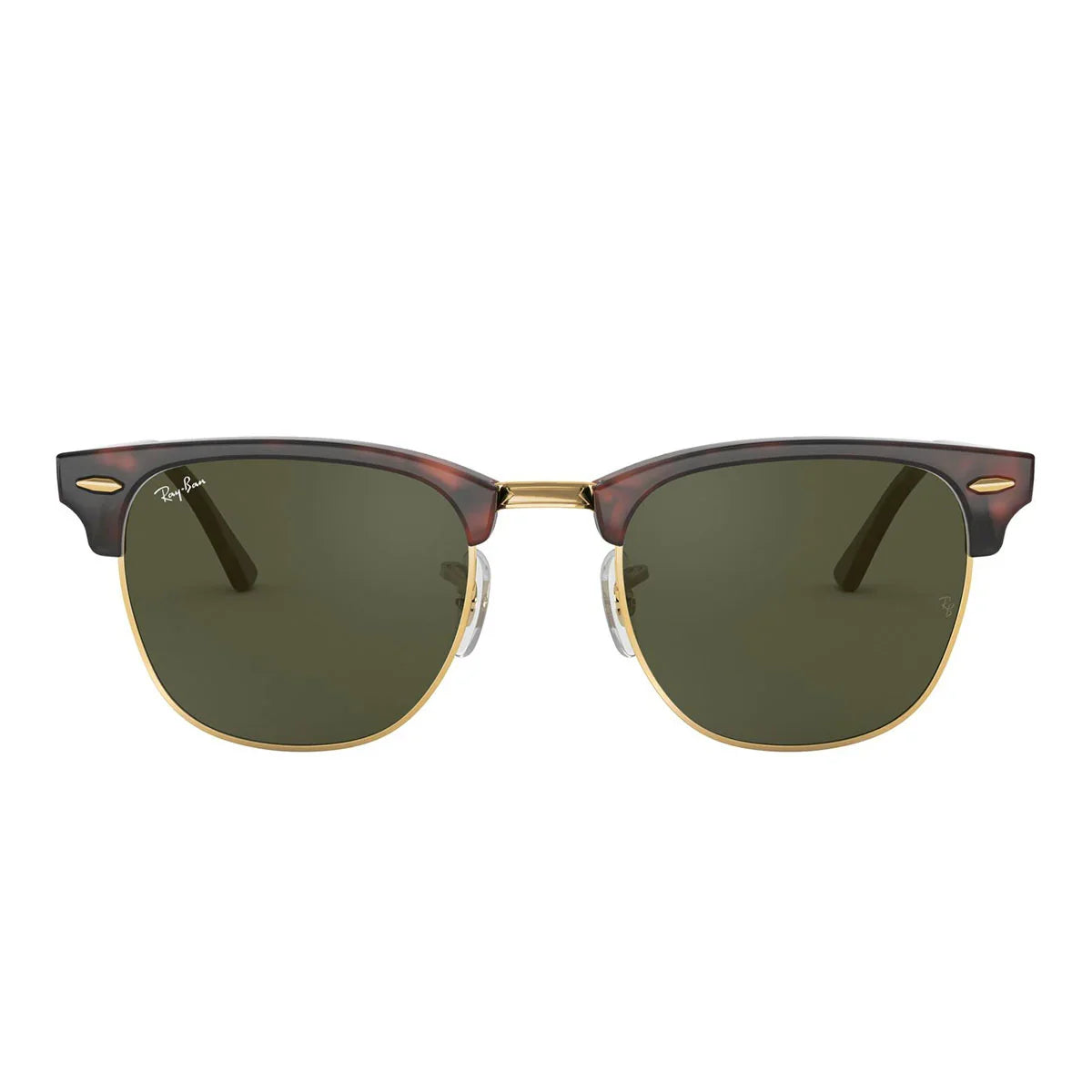 Ray Ban Sunglasses Rb3016 W0366 Clubmaster Tortoise/Green G 15 Unisex