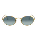 Ray Ban Sunglasses Rb3547 001/3 M Oval Gold/Blue Gradient Unisex
