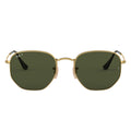 Ray Ban Sunglasses Rb3548 N 001/58 Hexagonal Gold/Green G 15 Unisex Polarized