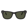 Ray Ban Sunglasses Rb4105 601 S Wayfarer Folding Matte Black/Green G 15 Unisex