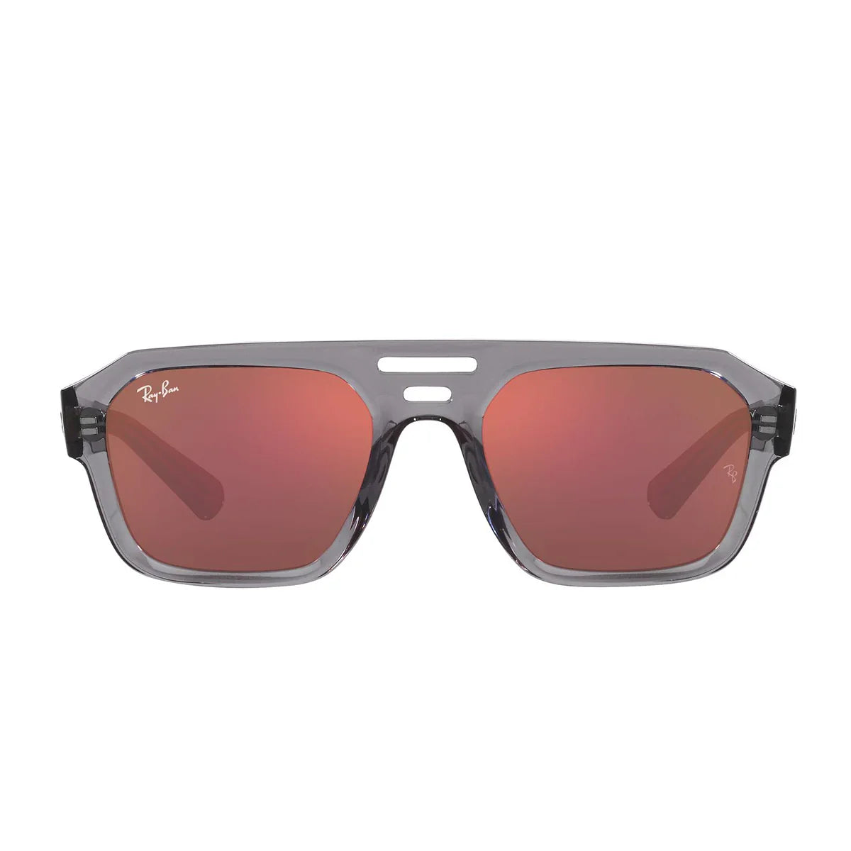 Ray Ban Sunglasses Rb4397 6684 D0 Corrigan Grey/Purple Mirrored Unisex