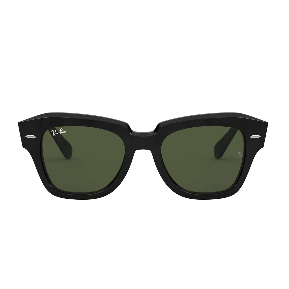 Ray Ban Sunglasses Rb2186 901/31 State Street Black/Green G 15 Unisex