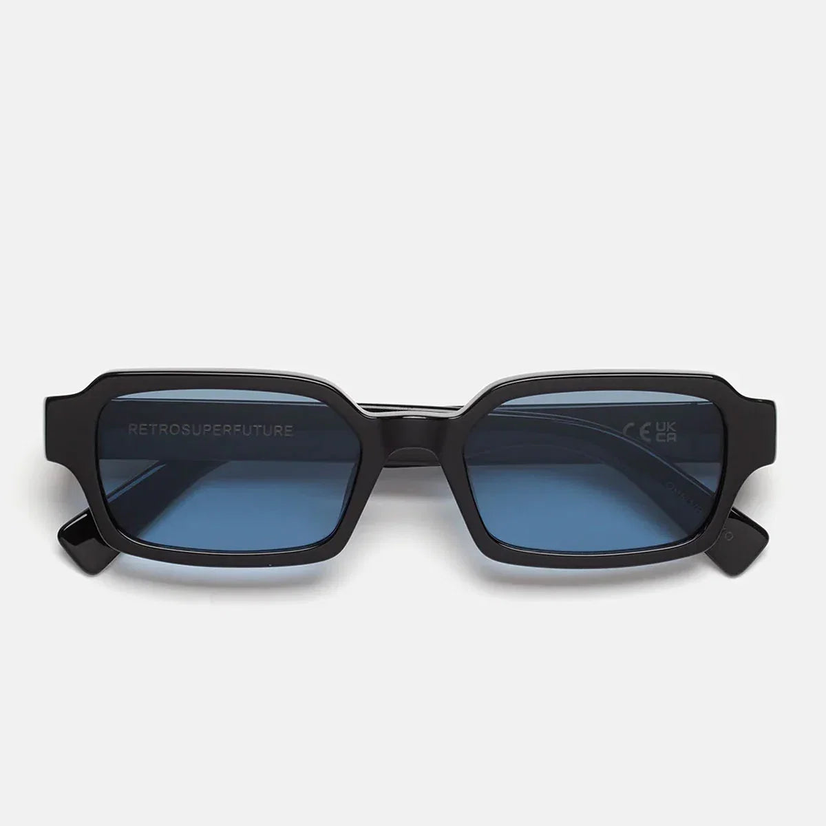 Retro Super Future Sunglasses Carino Azure Oh5 Black/Blue Unisex