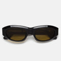 Retro Super Future Sunglasses Cinema Vintage Brown Qrv Black/Yellow Unisex
