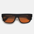 Retro Super Future Sunglasses Serioso Refined Zxo Black/Orange Unisex