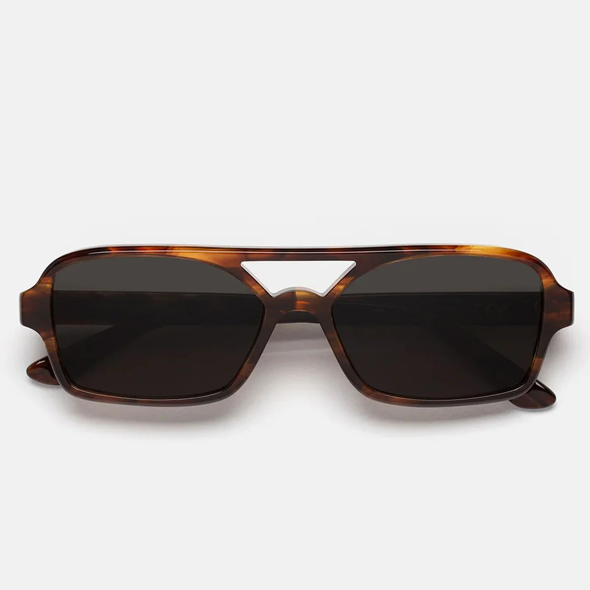 Retro Super Future Sunglasses Vico Havana Striata Xdk Brown/Dark Grey Unisex