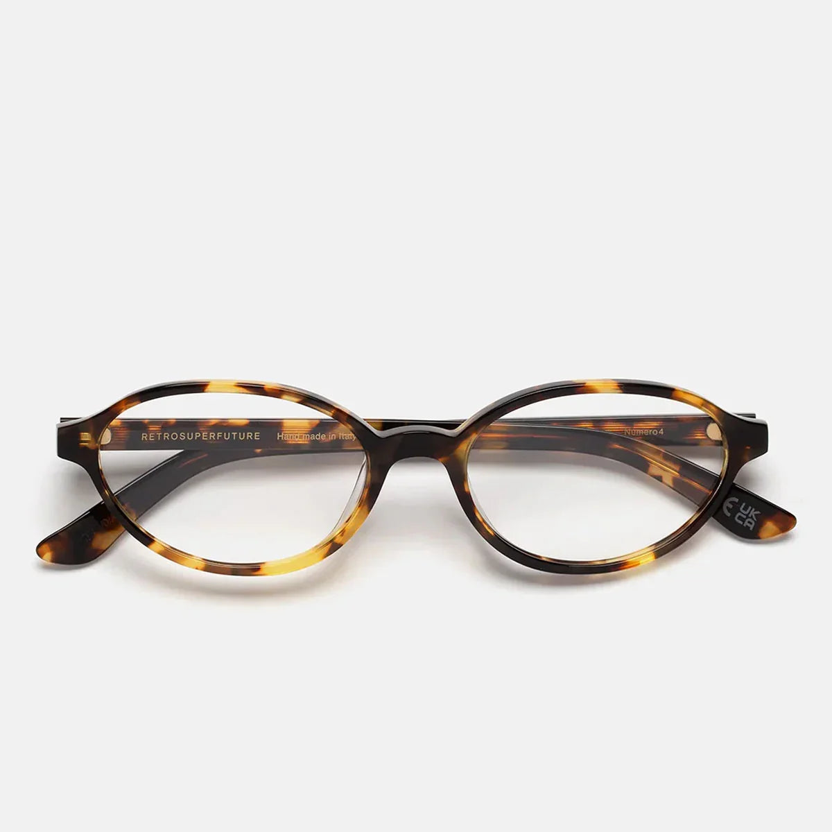 Retro Super Future Prescription Glasses Number 04 Burnt Havana Qnc Brown/Transparent Unisex