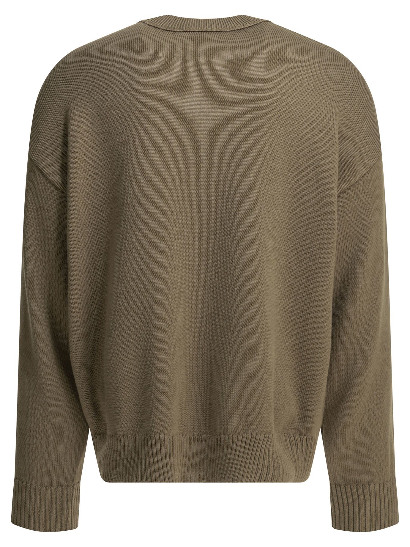 Ami Paris Wool Blend Crew Neck Sweater