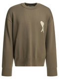 Ami Paris Wool Blend Crew Neck Sweater