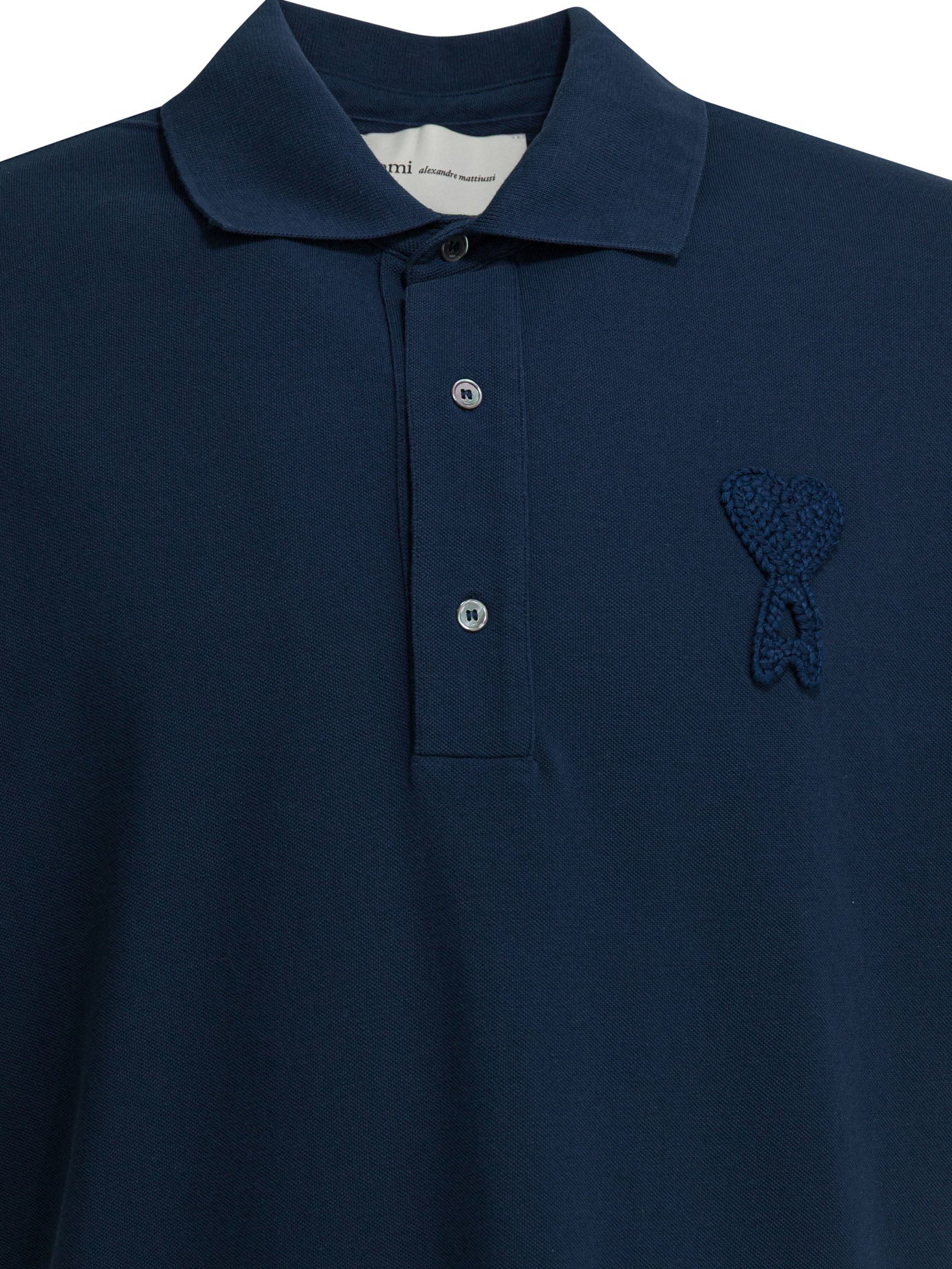 Ami Paris Polo Shirt With Buttons And Logo