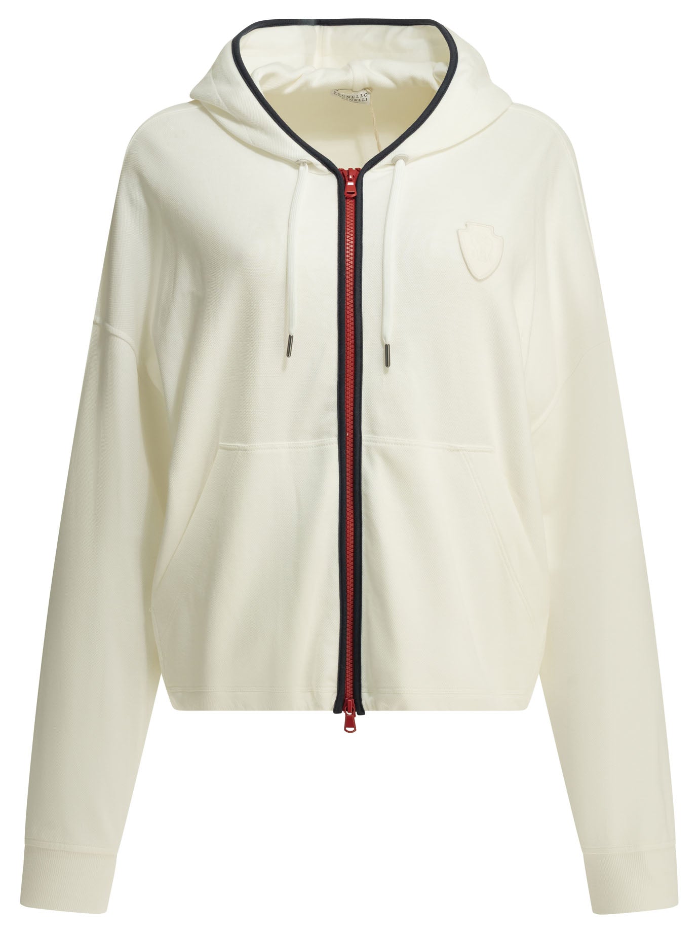 Brunello Cucinelli Zip Up Sweatshirt With Logo