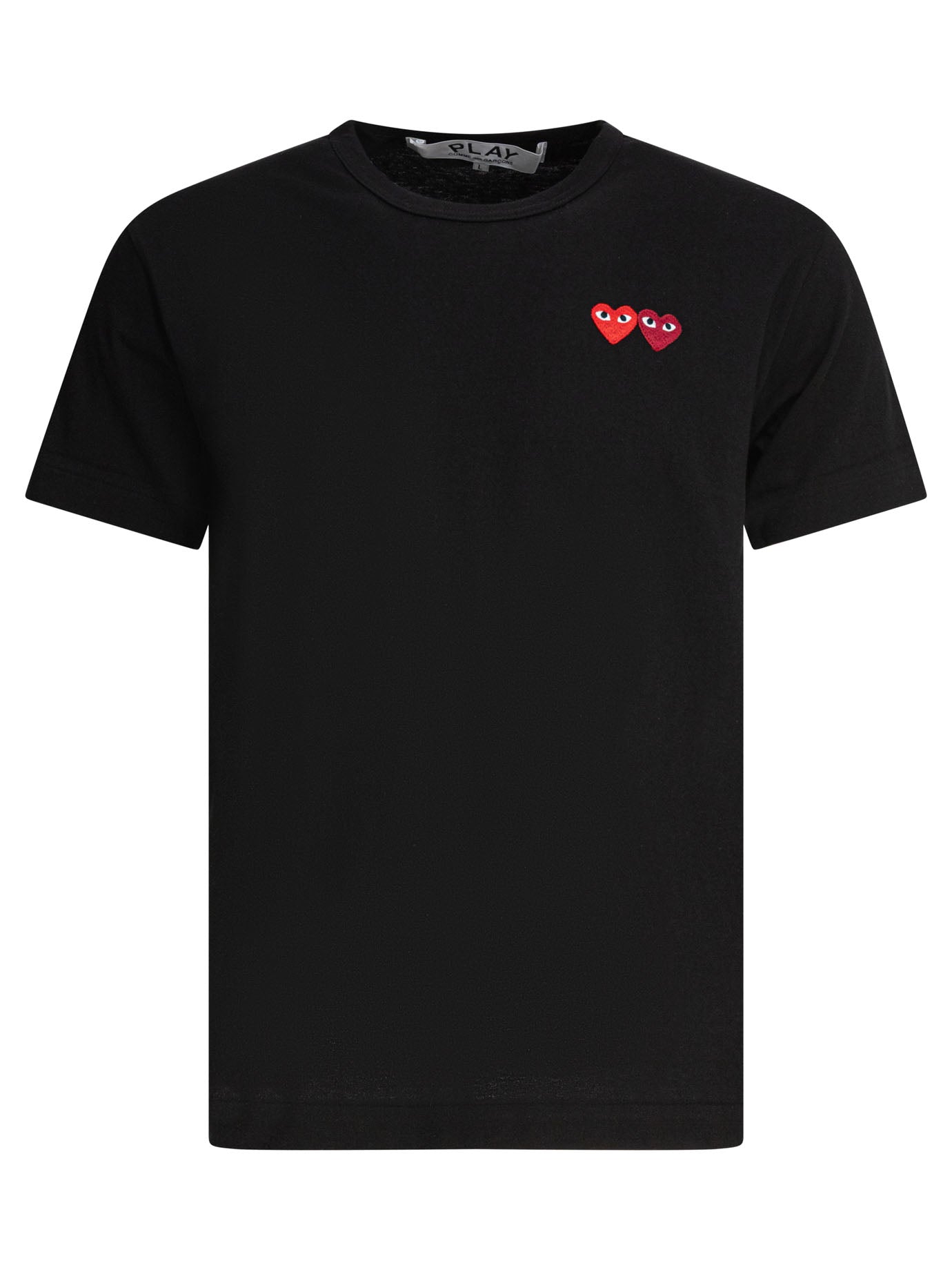 Comme Des Garçons Play "Double Heart" Crewneck T Shirt