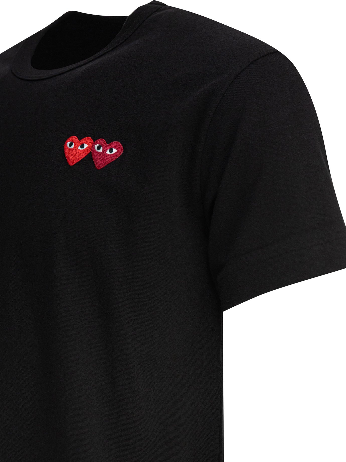 Comme Des Garçons Play "Double Heart" Crewneck T Shirt