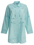 Juliet Dunn Embroidered Casual Shirt